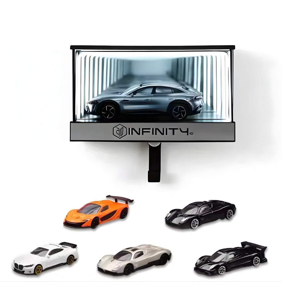Infinity Garage Key Holder with Mirror Display Case for 1:64 Cars